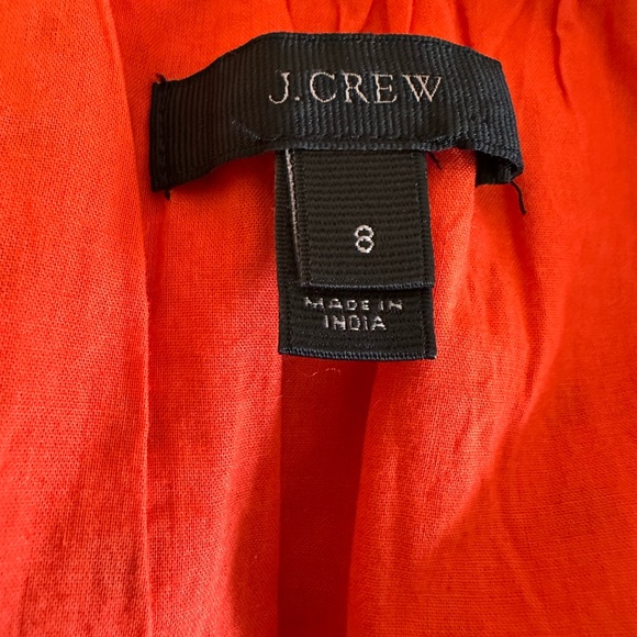 J. Crew Orange Eyelet Midi Dress - Picture 4 of 6